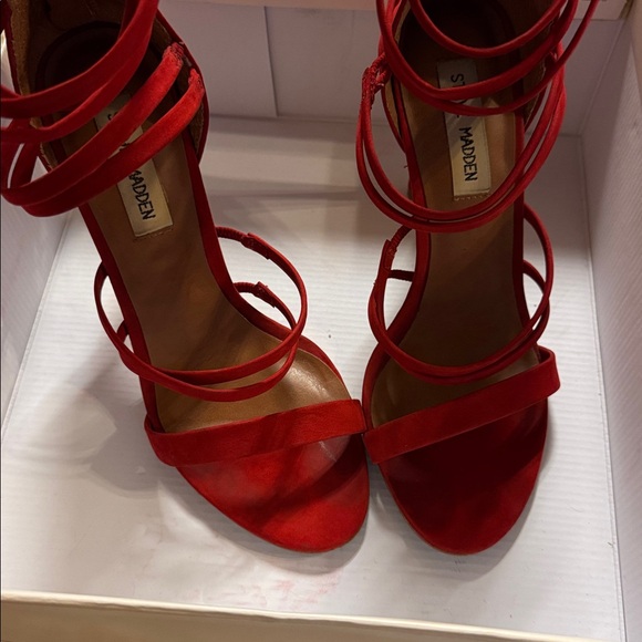 Steve Madden Shoes - Steve Madden Red strappy heels